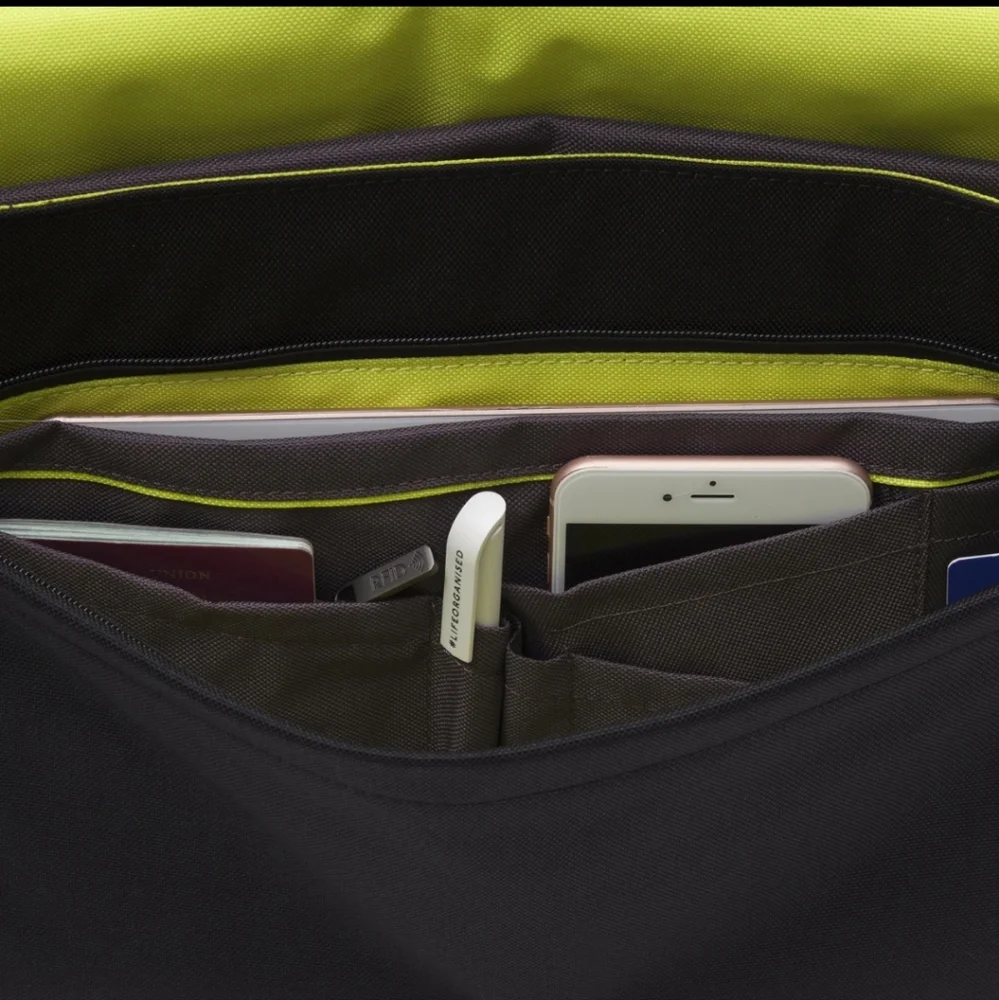 Knomo London Brampton Fabric Laptop Messenger Bag